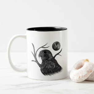 Falcon Full Moon Monogram Två-Tonad Mugg
