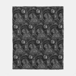 Falcon Full Moon Mönster Fleecefilt