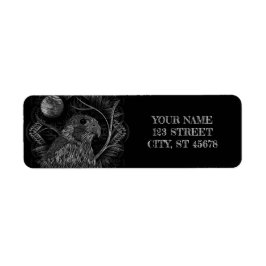 Falcon Full Moon Returadress Etikett