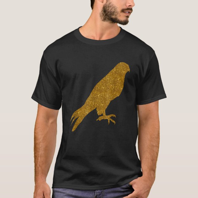 Falcon Gift for Women Girl Hawk Bird Lover T Shirt (Framsida)