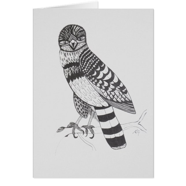 Falcon Greeting Card Hälsningskort (Framsidan)