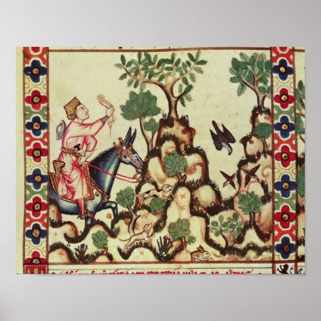 Falcon Hunt, från manuskript Poster (Framsidan)