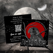 Falcon Hunters Måne Black Red Falconry Services