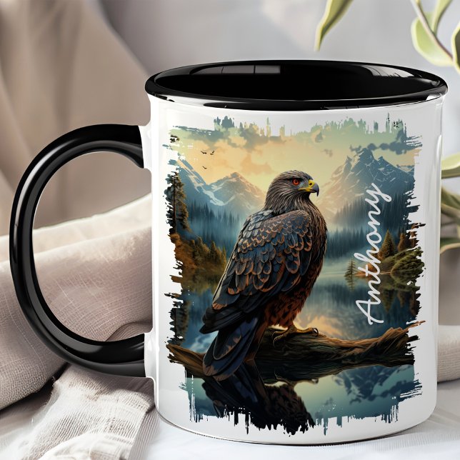 Falcon i Mountain Wilderness Mugg (Skapare uppladdad)