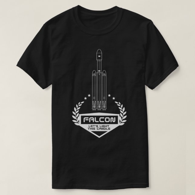 FALCON Låt oss ljus för detta ljussken i dragvagn  T Shirt (Design framsida)