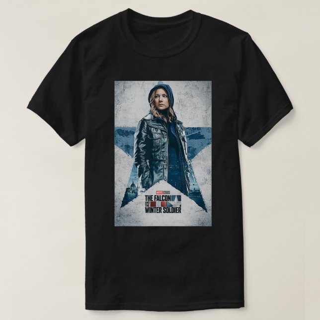 Falcon och Winter Soldier Sharon Carter Po T Shirt (Design framsida)