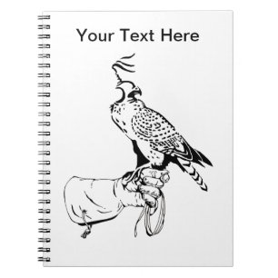 Falcon on Glove Anteckningsbok