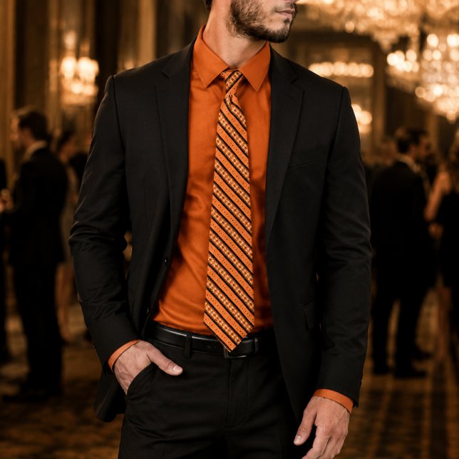 FALCON – Orange & Svart Kraftslips Slips (Skapare uppladdad)