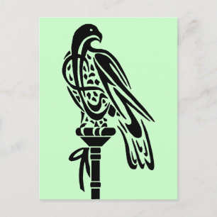 Falcon på Block Perch Vykort