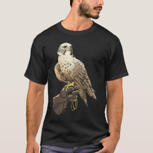 Falcon Perch på Trainer Gälskar Falconry Falconer T Shirt