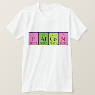 Falcon periodisk skjorta bord namn t shirt