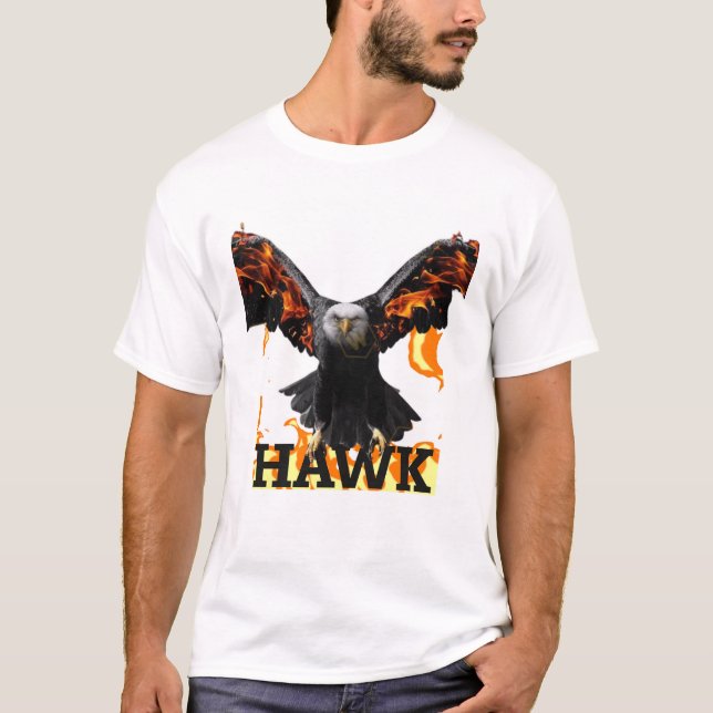Falcon Power T-Shirt – Majestic Bird of Prey Wildl (Framsida)