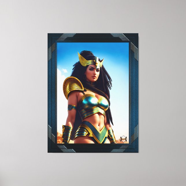 Falcon Queen of Rhinearion by Xzendor7 Canvastryck (Framsida)