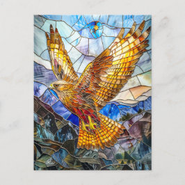 Falcon Soasing over Ligcape Vykort