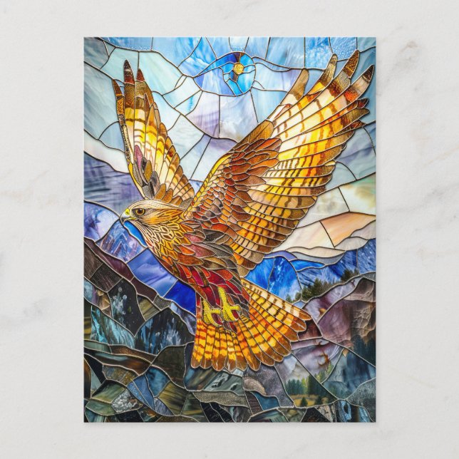 Falcon Soasing over Ligcape Vykort (Framsida)