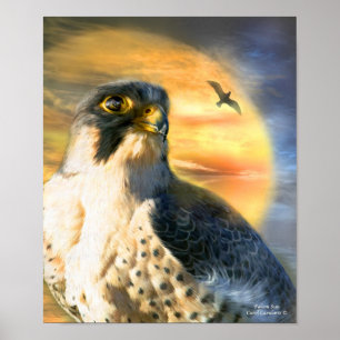 Falcon Sol Art Poster/skriver ut Poster
