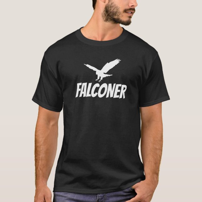 Falcon Trainer Peregrine Falconry Falconer Hawk el T Shirt (Framsida)