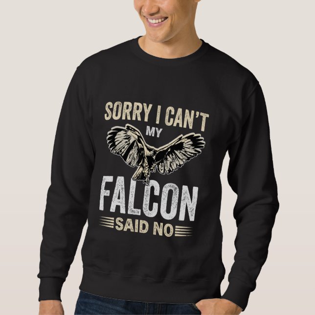 Falcon Training Hawk Eagle Design for a Falconer 1 Lång Ärmad Tröja (Framsida)