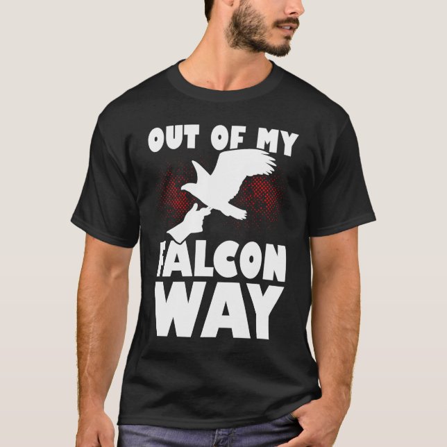 Falconer Falcon Hunter Falconer Tracker Anka Hunte T Shirt (Framsida)