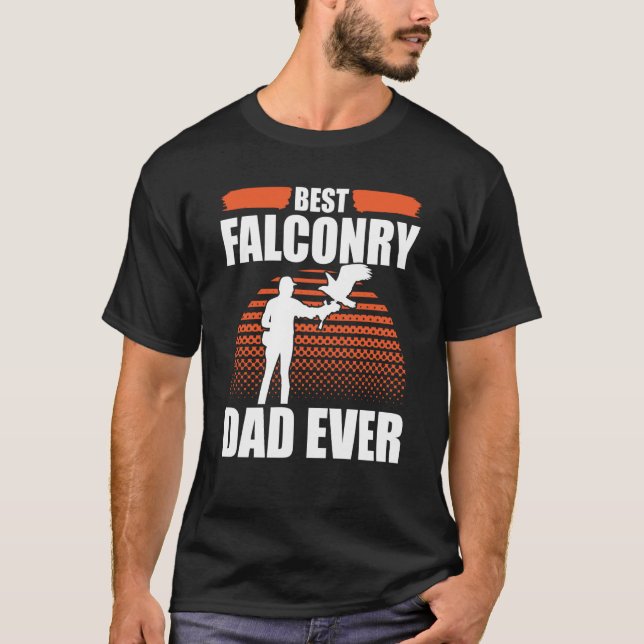 Falconer Falcon Hunter Falconer Tracker Anka Hunte T Shirt (Framsida)