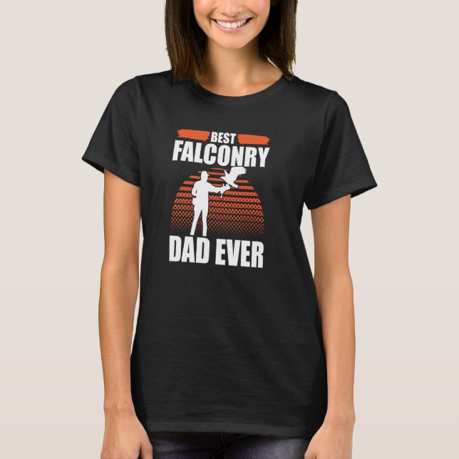 Falconer Falcon Hunter Falconer Tracker Anka Hunte T Shirt (Framsida)