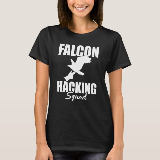 Falconer Falcon Hunter Falconer Tracker Duck Hunte T Shirt (Framsida)