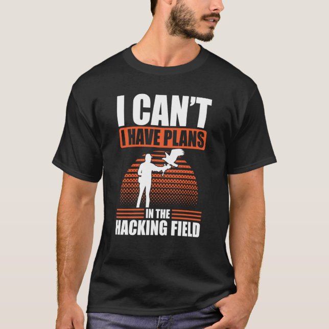 Falconer Falcon Hunter Falconer Tracker Duck Hunte T Shirt (Framsida)