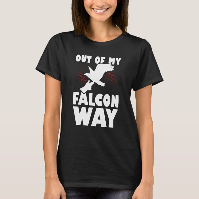 Falconer Falcon Hunter Falconer Tracker Duck Hunte T Shirt (Framsida)