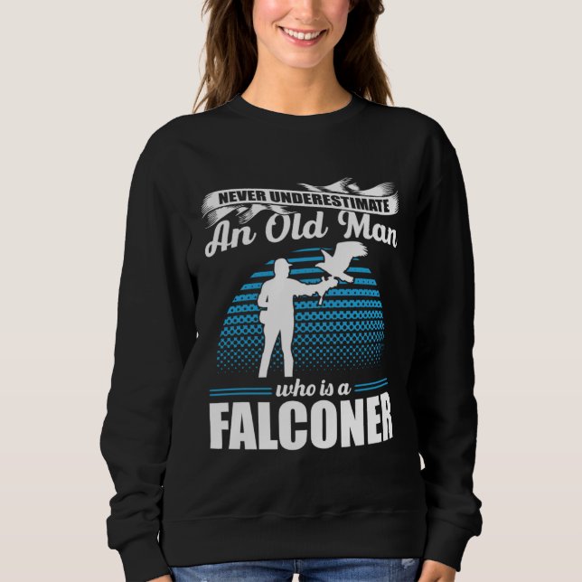 Falconer Falcon Hunter Falconer Tracker Duck Hunte T Shirt (Framsida)