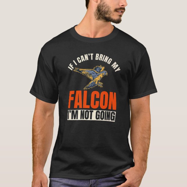 Falconer Falconry Gamehawking Falcon Ornithologist T Shirt (Framsida)