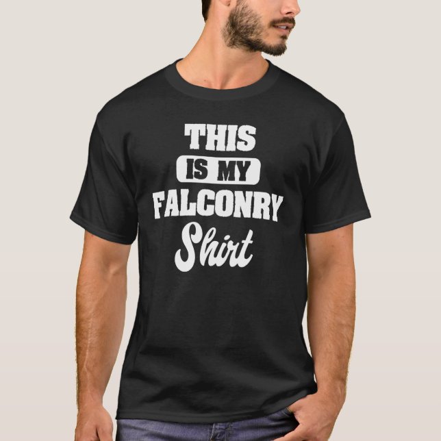 Falconer Falconry Gamehawking Hawker Falcon T Shirt (Framsida)