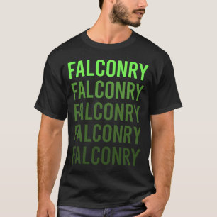 Falconer-falkoner med vit övertoning t shirt