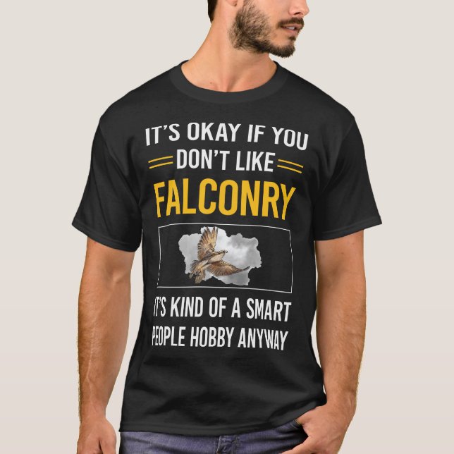 Falconer för smarta personer t shirt (Framsida)