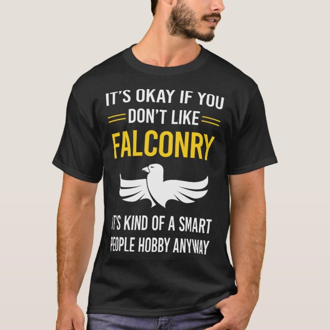 Falconer för smarta personer t shirt (Framsida)