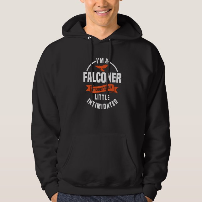 Falconer Gamehawking Ornithologist Falcon Hawker F Hoodie (Framsida)