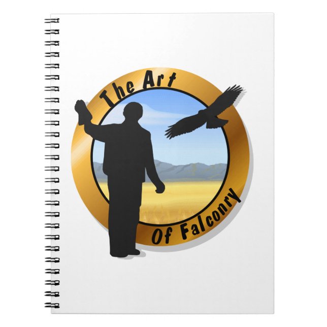 Falconer Medallion Round Anteckningsbok Med Spiral (Framsidan)