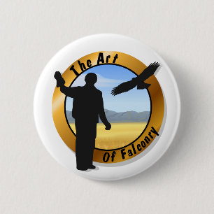 Falconer Medallion Round Button Knapp