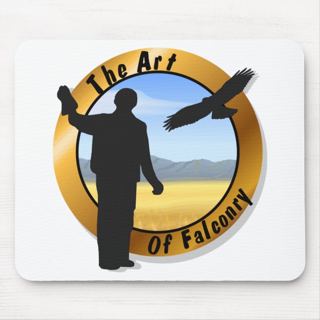Falconer Medallion Round Mousepad Musmatta (Framsidan)