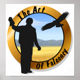 Falconer Medallion Round Poster