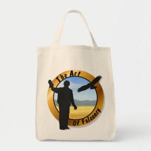 Falconer Medallion Round Tote Tygkasse