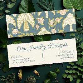 Falconer och Ro Elegant Botanisk Chic av hondjur Mini Visitkort