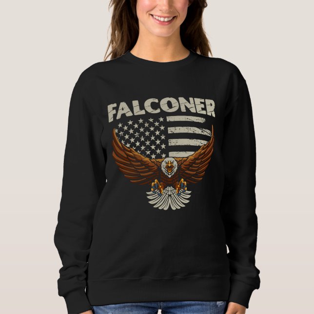 Falconer Ornithology Birder  1 T Shirt (Framsida)