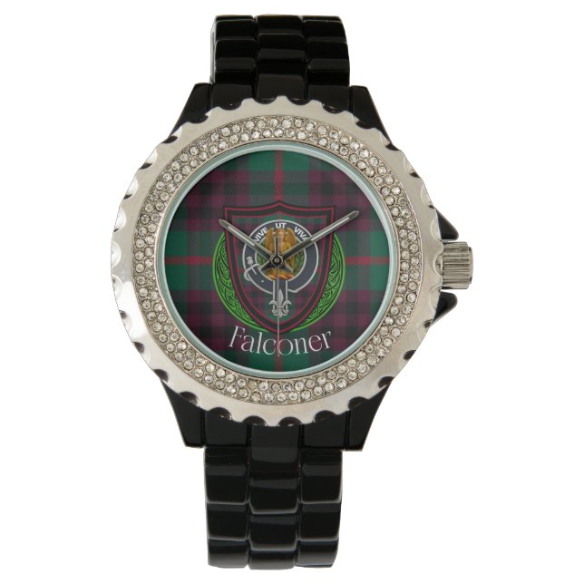 Falconer Scottish Clan Tartan & Crest Armbandsur (Framsida)