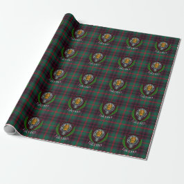 Falconer skotska klan tartan och vapensköld presentpapper