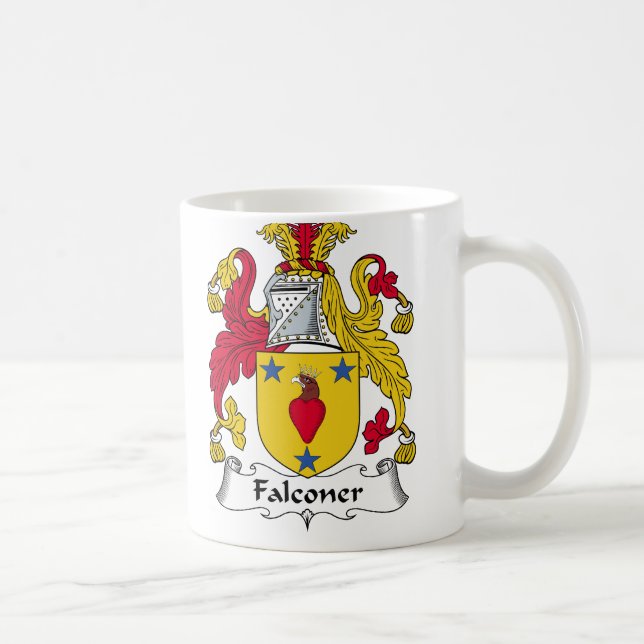Falconerfamiljvapensköld Kaffemugg (Höger)