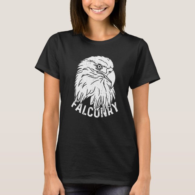 Falconry Eagle Falcon Hawks Birds of Prey Ornithol T Shirt (Framsida)