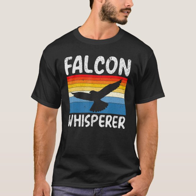 Falconry Falcon Whisperer Hunting Falconer T Shirt (Framsida)