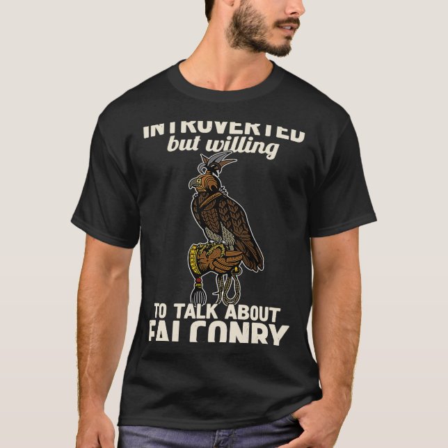 Falconry falconer ornithology Birdwa T Shirt (Framsida)
