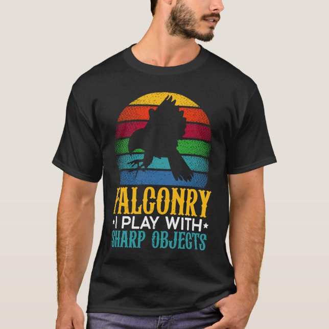 Falconry Falconing Bird  Ornithology Falcon T Shirt (Framsida)
