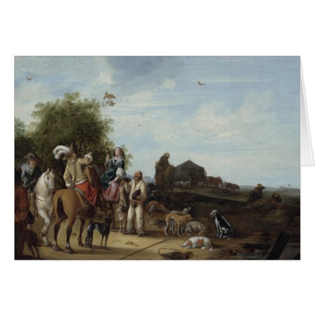 Falconry Hälsningskort (Framsidan Horizontal)